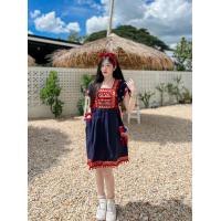 ราคา ชุดดอย ชุดพื้นเมือง เดรสกลาง สีสวยๆ แบบเดรส ยาว 35 นิ้ว ใส่คลุมท้อง ใส่เที่ยวฤดูหนาว ใส่แอ่วเหนือ (20274053451)