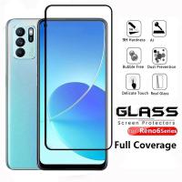 ราคา ฟิล์มกระจกนิรภัยสำหรับ Oppo Reno 6 6Z Reno6 Z 5G ฟิล์มกระจกนิรภัยกระจกกันแตกแบบเต็มจอฟิล์มกระจก Tempered Glass Screen Protector Film (13583379769)