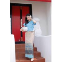 ราคา ผ้าถุงอัดกาว ผ้าฝ้ายผสมไหมประดิษฐ์ (20201300598)