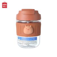 ราคา MINISO ขวดน้ำ ขวดน้ำพลาสติก พร้อมหลอดดูดและฝายกดื่ม We Bare Bears Collection 4 0 450ml (15929648868)