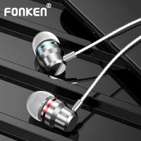 ราคา Fonken 3 5มม หูฟังเล่นเกมหูฟังชนิดใส่ในหูแบบมีสายหูฟังพร้อมไมโครโฟนสำหรับมือถือซัมซุงหูฟังโทรศัพท์กีฬาหูฟังสำหรับฟังเพลง (6043260596)