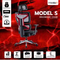 ราคา พร้อมส่ง รับประกัน 5 ปี Work Station Office เก้าอี้เพื่อสุขภาพ รุ่น Model S เก้าอี้ทำงาน เก้าอี้ออฟฟิศ (19171629706)