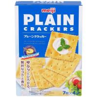 ราคา Meiji plain crackers แครกเกอร์กรอบ เมจิเพลน 3 รสชาติ ดั้งเดิม ผสมข้าวโอ๊ต ผสมสาหร่าย Meiji Plain cracker 104 กรัม (19464474433)