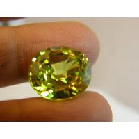 ราคา พลอยเพอริดอทของ เพชรรัสเซีย รูปไข่ 16 CARATS 1 เม็ด Peridot Gemstone Oval Shape CUBIC ZIRCONIUM STEP CUTTING GEMSTONE STONE 1 PCS (10269883803)