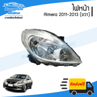 ราคา ไฟหน้า Nissan Almera อัลเมร่า 2011 2012 2013 2014 โฉมแรก ข้างขวา BangplusOnline (7494234786)