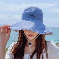 ราคา หมวกแฟชั่น หมวกกันแดด มีสาย หมวกบัคเก็ต หมวกปีกกว้าง หมวกปีกรอบ หมวกแฟชั่น หมวก 2 ด้าน หมวกมีสายรูด งานปักดอกเดซี่ (14138141946)