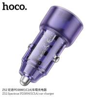 ราคา แท้100 Hoco Z52 หัวชาร์จในรถ ที่ชาร์จจุดบุหรี่ในรถ PD38W QC 3 0 Car Chaeger หัวชาร์จรถ 2 ช่อง Type C USB มีรับประกัน (20404754646)