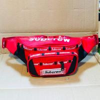 ราคา กระเป่าสะพายข้างและคาดเอวซิบกันน้ำสกรีนsupremeมีสีช่องกันน้ำได้ (19435733509)