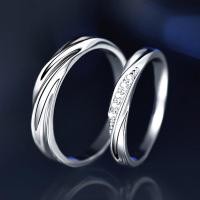 ราคา LS jewelry 2 แพ็คแฟชั่นแหวนแพลทินัมแหวนคู่แหวนเงินผู้หญิงเครื่องประดับปรับได้ของขวัญวันวาเลนไทน์ (16375879066)