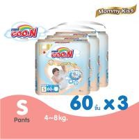 ราคา ขายยกลัง GOO N Mommy Kiss Pants ผ้าอ้อมเด็กแบบกางเกง กูนน์ มัมมี่ คิส ไซส์ S 60 ชิ้น x 3 แพ็ก รวม 180 ชิ้น (19522239285)