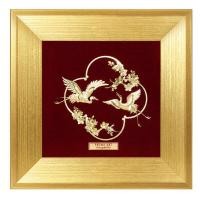 ราคา Prima Art แผ่นภาพทองคำนกกระเรียนดอกเหมย 704S0539 01 (2715770881)