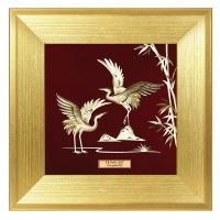 ราคา Prima Art แผ่นภาพทองคำนกกระเรียนคู่ 704S0498 04 (2711426057)