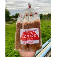ราคา ปลาส้มไร้ก้างเนื้อล้วนทรงเครื่อง ผสมพริก ห่อละ 45 บาท 3 ห่อ 130 ปลาส้มแม่มาลัยพะเยาของฝากจากเมืองพะเยา (15452836810)