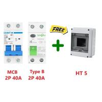 ราคา RCD RCCB Type B เบรคเกอร์กันดูดกันรั่ว สำหรับติดตั้งงานชาร์จรถไฟฟ้า EV charger Tongou เบรคเกอร์ Type B 2P 4P AC DC (20524441832)