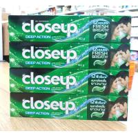 ราคา 1 แถม 1 CLOSEUP DEEP ACTION ยาสีฟัน โคลสอัพ ดี แอ็คชั่น เมนทอล เฟรช ปริมาณสุทธิ 160 กรัม 2 หลอด (20501582775)