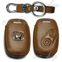 ราคา ซองหนังกุญแจ ซองหนังรีโมทกุญแจ Honda Jazz City Brio Civic Crv Accord แบบ 2 ปุ่ม (6296278694)