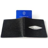 ราคา MCROC กระเป๋าสตางค์หนังปลากระเบนแท้ 1ตา สีดำ (20479826283)