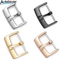 ราคา 12มม 14มม 16มม 18มม 20มม 316L สแตนเลสสำหรับ Omega Watch Clasp นาฬิกาอุปกรณ์เสริม Pin Buckle Silver Gold Black Buckle (14962106570)