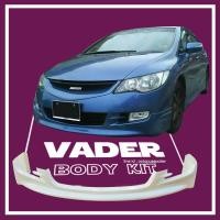 ราคา ชุดแต่งรถยนต์สเกิร์ตหน้า CIVIC 2006 2008 ทรง MUGEN งานไทยพลาสติก ABS เข้ารูปติดตั้งง่าย งานดิบ (7742635733)