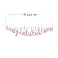 ราคา พร้อมส่ง ธง ป้ายแสดงความยินดี Congratulations flags พร้อมเชือกร้อย (18206087670)