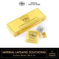 ราคา TWG Tea Imperial Lapsang Souchong Black Tea Blend Cotton Teabag Box 15 Teabags ชา ทีดับเบิ้ลยูจี ชาดำ อิมพีเรียล แลปซัง ซูชง ชนิดซอง บรรจุ 15 ซอง (5267892794)