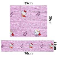 ราคา COD ใหม่ Hello Kitty Doraemon วอลเปเปอร์3D อิฐกาวติดผนังกันน้ำสติกเกอร์ตกแต่ง Dinding Kamar Tidur (20212099362)