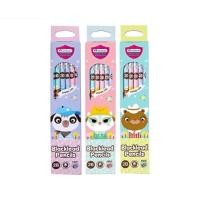 ราคา ดินสอไม้ ดินสอแฟนซี พลาสเทล HB 2B มาสเตอร์อาร์ต Master art ฟรีกบเหลาดินสอ กล่อง12แท่ง คละลาย (20393206951)