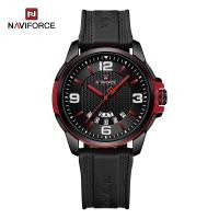 ราคา NAVIFORCE Men Waterproof Watch Casual Sports Student Watches Shock Resistant Quartz Watch Silica Strap Dual Calendar with Luminous Dial (20349852148)