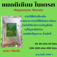 ราคา แมกนีเซียม ไนเตรท Magnesium Nitrate ช่วยให้พืชบเขียวเข้ม สังเคราะห์แสงได้ดี แก้ปัญหาต้นโทรม ละลายน้ำ 100 ขนาด 1 กิโลกรัม (18034047467)