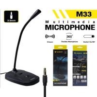 ราคา ไมค์คอมฯสำหรับเล่นเกมส์ Nubwo M33 M66 M180 Marvo Mic 02 Microphone ไมค์ เสียบสาย 3 5mm jack แท้ สินค้าพร้อมจัดส่ง (16492100720)