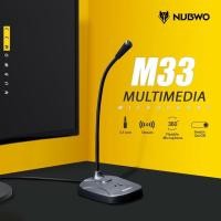 ราคา Nubwo Multimedia Microphone ไมค์ ไมค์คอมพิวเตอร์ แบบแจ๊ค รุ่น M33 M66 M180 ประกัน1ปี (2846918126)