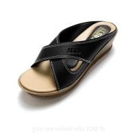 ราคา มาใหม่ รองเท้าผู้หญิง ส้นสูง ส้นเตารีด หน้าไขว้ สูง 2 นิ้ว (15053472505)