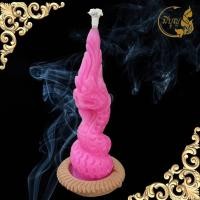 ราคา เทียนบูชาพญานาค เทียนพญานาค ฐานผางประทีป จุดบูชาเสริมดวง มีราคาส่ง (13998088124)