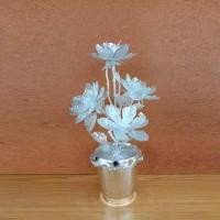 ราคา ดอกไม้ ดอกบัวบัวเงิน บัวทอง ดอกบัวไหว้พระ ดอกไม้ประดิษฐ์ ขายเดี่ยว (18555949890)