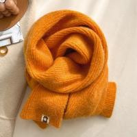 ราคา ผ้าพันคอถักไหมพรมผู้หญิงฤดูใบไม้ร่วงฤดูหนาวสีขาวบริสุทธิ์สีเบจสีเบจผ้าพันคอสั้นป้องกันคอขนฟูน่ารักหนานุ่มละมุน (17437194577)