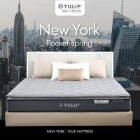 ราคา NEW ที่นอน TULIP รุ่น NEW YORK นิวยอร์ก ระบบพ็อกเก็ตสปริงสุญญากาศแบบกล่อง หนา 9 นิ้ว รับประกัน 10 ปี (20468222222)