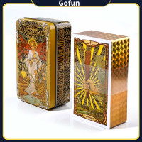 ราคา Golden Art Nouveau ไพ่ยิปซี ไพ่ทาโรต์ Tarot card พร้อมส่ง Iron Box Tarot (20435815138)