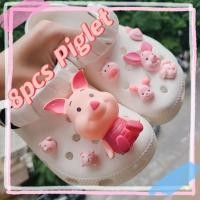 ราคา ชุดจระเข้จิ๊บบิทซ์ลูกหมูสีชมพู8ชิ้นสำหรับรองเท้าแตะ รองเท้าแตะชายหาด รองเท้าแตะชุดตุ๊กตาบาร์บี้สีชมพู (20356316740)
