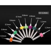 ราคา ดอกสว่าน จิ๋ว ดอกสว่านเล็ก พร้อมกล่อง เจาะ PCB 1ชุด 10ดอก ใช้งานง่าย 2023 ดอกจิ๋ว (6411182189)