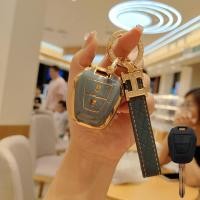 ราคา เคสกุญแจสวยหรู Isuzu สำหรับ isuzu dmax mux spark hilander ฝาครอบกุญแจ พวงกุญแจหนัง isuzu (20186980052)