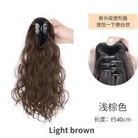 ราคา วิกผมชาย สไตล์เกาหลีที่สวยงามยาวหยิกวิกผมสำหรับผู้หญิงหญิงหางม้าคลิปในส่วนขยายของผมธรรมชาติไม่มีร่องรอยหยิกวิกผมสังเคราะห์ชิ้นต่อผม (19013859363)