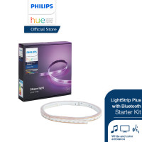 ราคา Philips Hue LightStrip Plus with Bluetooth Starter Kit ไฟเส้นเปลี่ยนสีอัจฉริยะ ชุดเริ่มต้นยาว 2 เมตร เชื่อมต่อผ่านบลูทูธได้ (212884038)