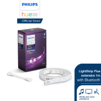 ราคา Philips Hue LightStrip Plus extension with Bluetooth ไฟเส้นเปลี่ยนสีอัจฉริยะ สำหรับต่อเพิ่ม ยาว 1 เมตร เชื่อมต่อบลูทูธได้ (212845243)