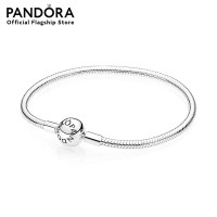 ราคา Pandora Silver Snake Chain Bracelet with round clib สร้อยข้อมือ สร้อยข้อมือสีเงิน สร้อยข้อมือ แพนดอร่า (9016949449)