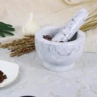 ราคา ครกหินแท้ ครกอ่างศิลา ครกหิน ทรงลึกลายอ่างศิลา ขนาด 4นิ้ว พร้อมสาก ตำพริกแกงได้ marble mortar Deemrt (11295778409)