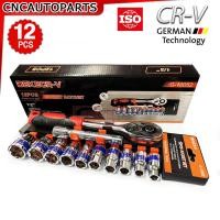 ราคา CNC ด้ามปอนด์ ประแจปอนด์ 4หุน 1 2นิ้ว 46cm พร้อมลูกบล็อค 1719 ข้อต่อ 28 210nm Adjustable Torque Wrench CR V แท้ ถอดล้อ ขันล้อ ง่ายๆ ประแจทอร์ค ด้ามขันปอนด์ (20604252444)