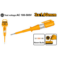 ราคา INGCO ไขควงลองไฟ 3x140 mm HSDT1408 (10149242398)