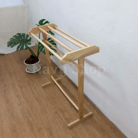 ราคา ราวตากผ้า ราวไม้ 4และ 5เส้น ราวตากผ้าไม้ยางพารา ราวไม้ราคาถูก ราวตากผ้าขนหนู ราวแขวนผ้า ราวพาดผ้า (12274129808)