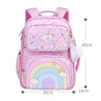ราคา กระเป๋าเป้น่ารักพิมพ์ลายยูนิคอร์นสีรุ้งสำหรับนักเรียนชั้นประถมศึกษา กันน้ำ จุของได้เยอะ น้ำหนักเบา (18908265788)
