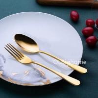 ราคา ช้อนทอง ช้อนสแตนเลส ชุดช้อนส้อม ช้อนส้อม ส้อมมีด มีดสเต็ก (17019660174)